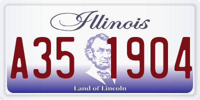 IL license plate A351904