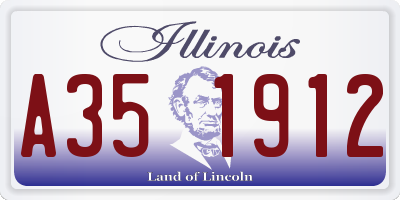 IL license plate A351912