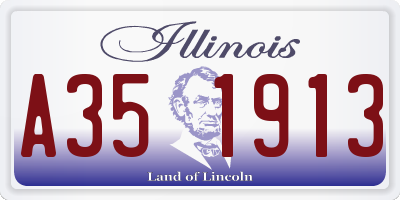 IL license plate A351913