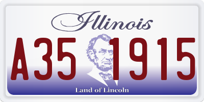 IL license plate A351915