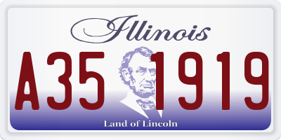 IL license plate A351919