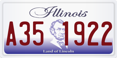 IL license plate A351922