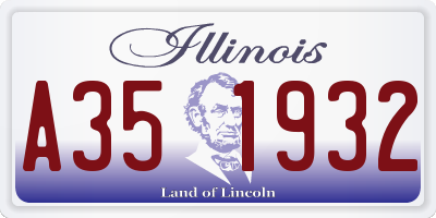 IL license plate A351932
