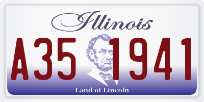 IL license plate A351941