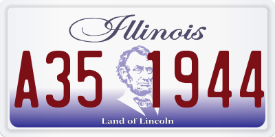 IL license plate A351944
