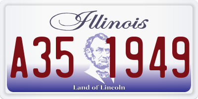 IL license plate A351949