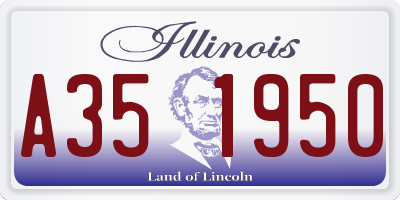 IL license plate A351950