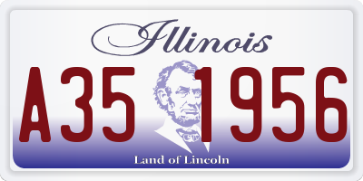 IL license plate A351956