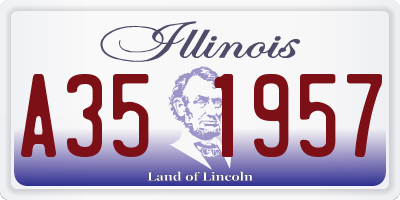 IL license plate A351957