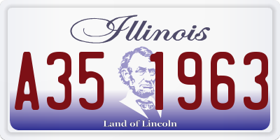 IL license plate A351963