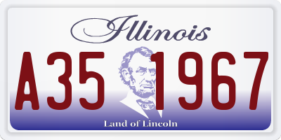 IL license plate A351967