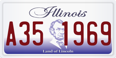 IL license plate A351969