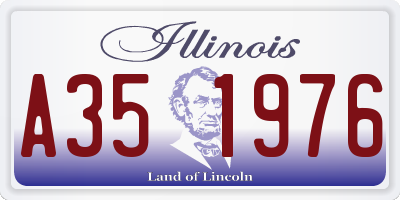 IL license plate A351976