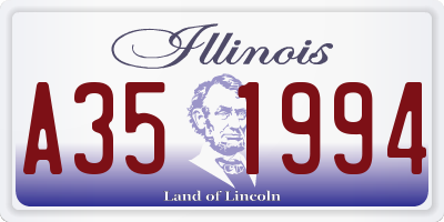 IL license plate A351994