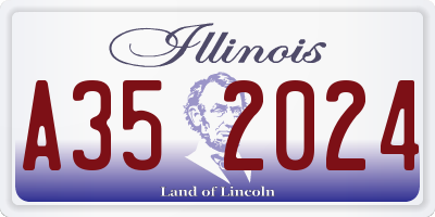 IL license plate A352024