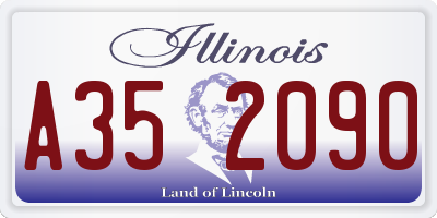 IL license plate A352090