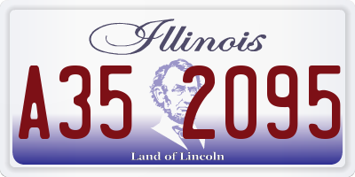 IL license plate A352095