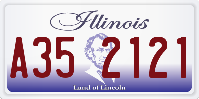 IL license plate A352121