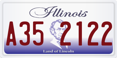 IL license plate A352122