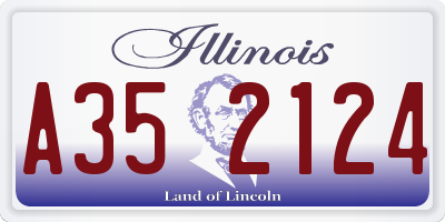 IL license plate A352124