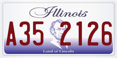 IL license plate A352126