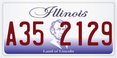 IL license plate A352129