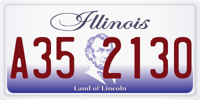 IL license plate A352130