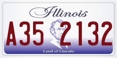 IL license plate A352132