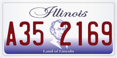IL license plate A352169