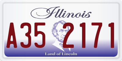IL license plate A352171