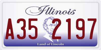 IL license plate A352197