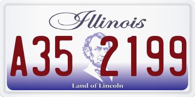IL license plate A352199