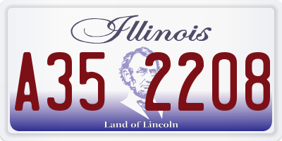 IL license plate A352208