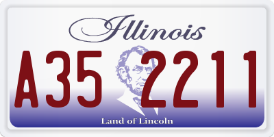 IL license plate A352211