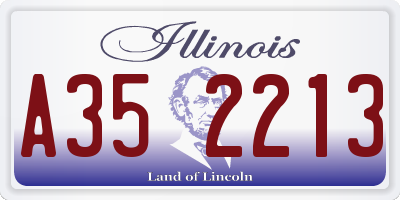 IL license plate A352213