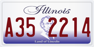IL license plate A352214