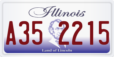 IL license plate A352215