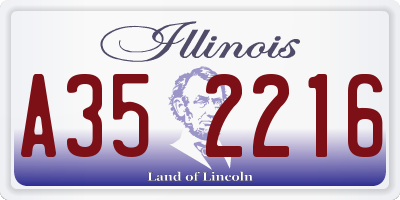 IL license plate A352216