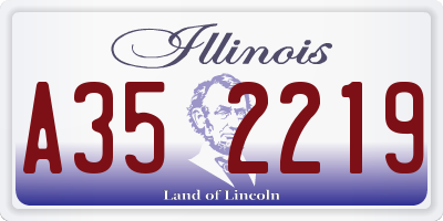 IL license plate A352219