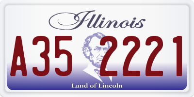 IL license plate A352221