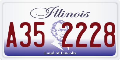 IL license plate A352228