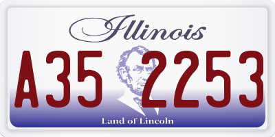 IL license plate A352253