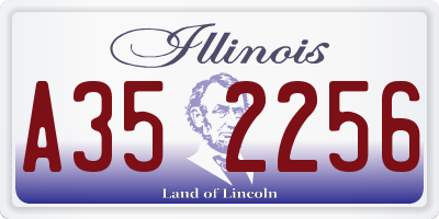 IL license plate A352256