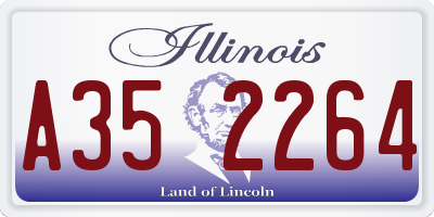 IL license plate A352264