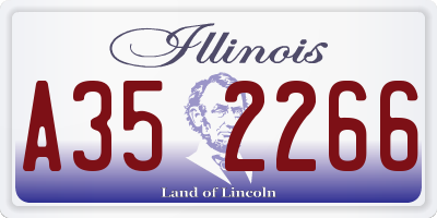 IL license plate A352266