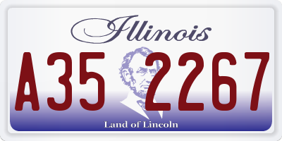 IL license plate A352267
