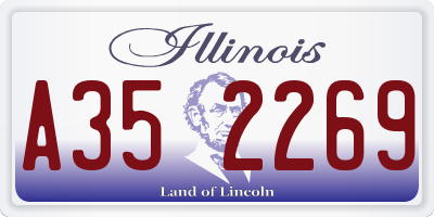 IL license plate A352269