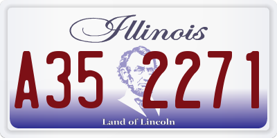 IL license plate A352271