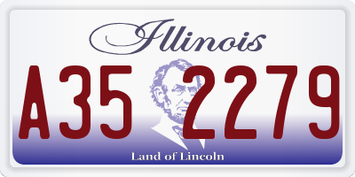 IL license plate A352279