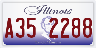 IL license plate A352288